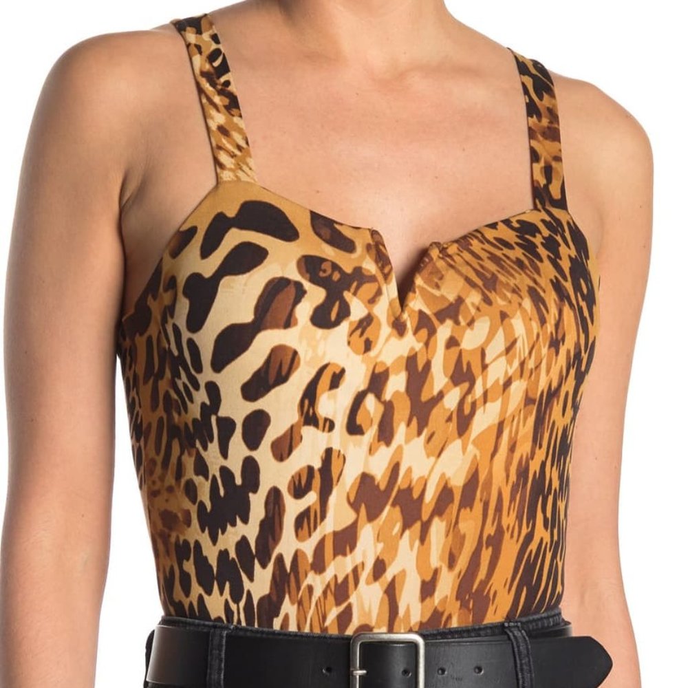 Abound Split Neck Sleeveless Bodysuit